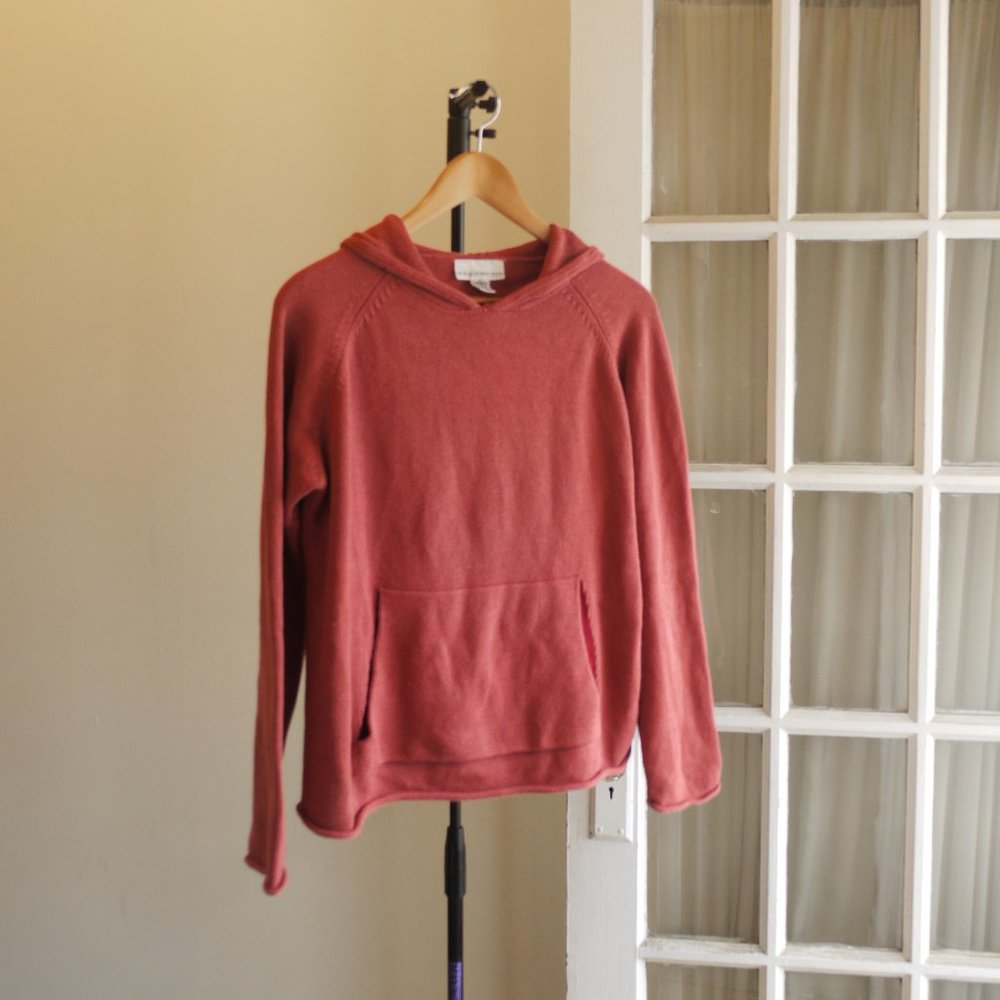 bryn Walker Rose Pink Cotton Hoodie - Picture 1 of 6